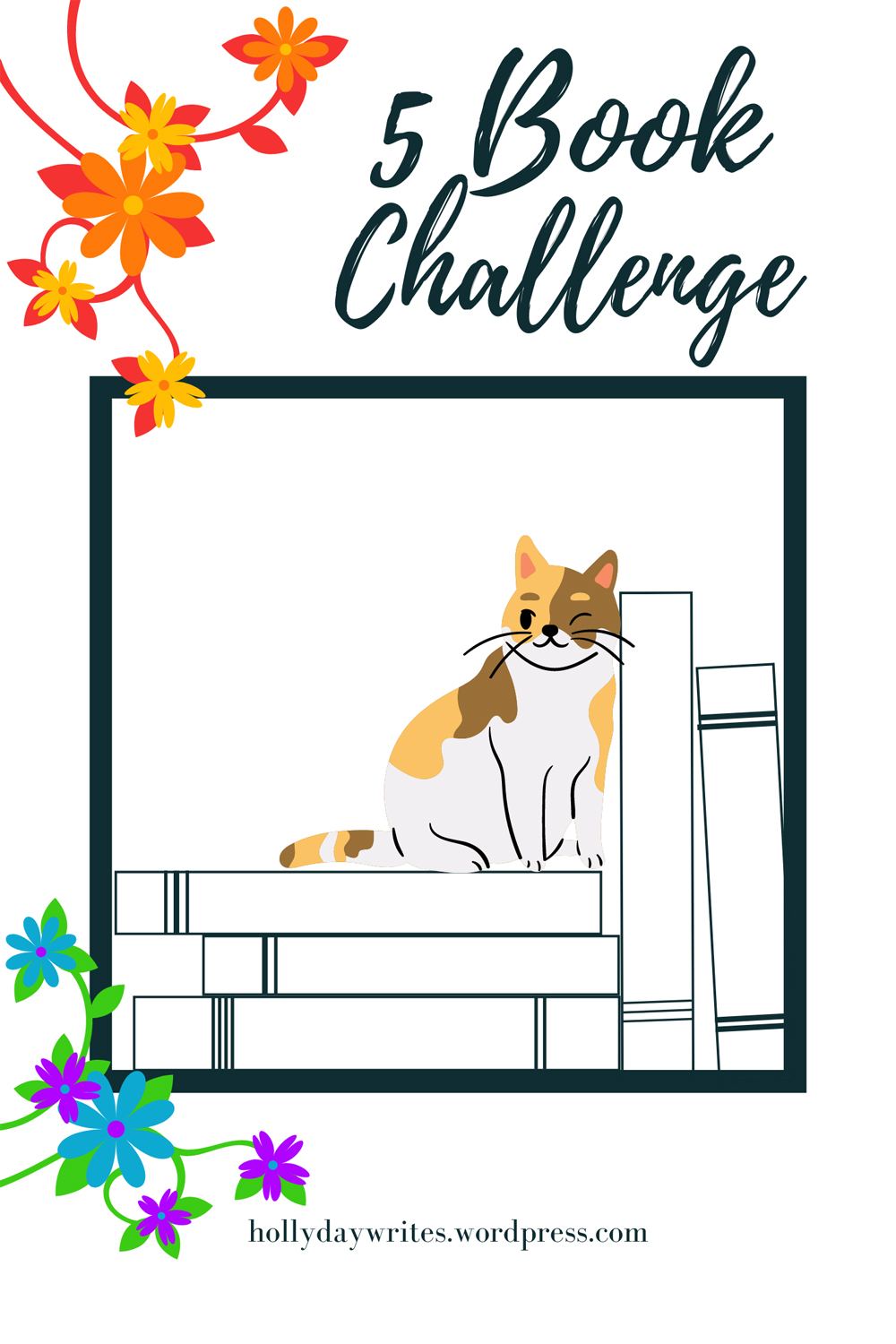 5 book challenge cat